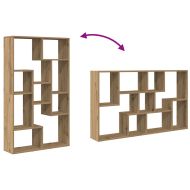 Библиотека, дъб артизан, 72x20x120 см, инженерно дърво