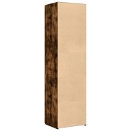 Висок шкаф, опушен дъб, 50x42,5x185 см, инженерно дърво