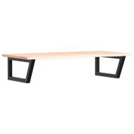 Стенен рафт за мивка, стомана и масивно дърво дъб