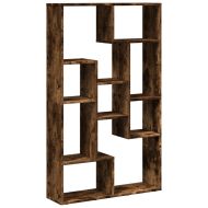 Библиотека, опушен дъб, 72x20x120 см, инженерно дърво