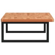 Стенен рафт за мивка, стомана и масивно дърво бук