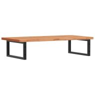 Стенен рафт за мивка, стомана и масивно дърво бук