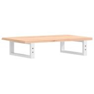 Стенен рафт за мивка, стомана и масивно дърво дъб