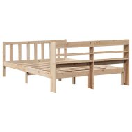 Рамка за легло без матрак, 120x200 см, масивна чамова дървесина