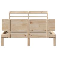 Рамка за легло с табла, 120x190 см, борово дърво масив