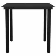 Градински комплект с възглавници 3 части сив полиратан стъкло