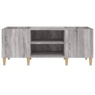 Шкаф за винилови плочи сив сонома 121x38x48 см инженерно дърво