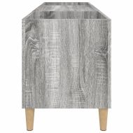 Шкаф за винилови плочи сив сонома 121x38x48 см инженерно дърво