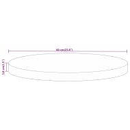 Плот за маса Ø 60x3,8 см кръгло масивно дърво грубо манго