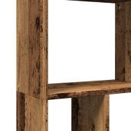 Библиотека, старо дърво, 60x20x120 см, инженерно дърво
