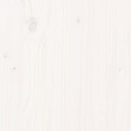 Двуетажно легло, бяло, 90x190 см, борово дърво масив