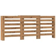 Капак за радиатор, дъб артизан, 205x21,5x83,5см инженерно дърво