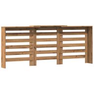 Капак за радиатор, дъб артизан, 205x21,5x83,5см инженерно дърво