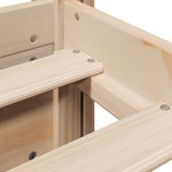 Рамка за легло с табла, 100x200 см, борово дърво масив