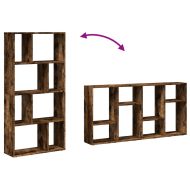 Библиотека, опушен дъб, 60x20x120 см, инженерно дърво