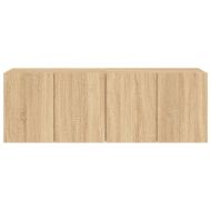 ТВ шкафове за стенен монтаж, 2 бр, сонома дъб, 60x30x41 см