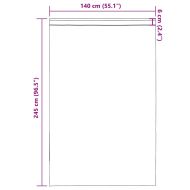 Пердета от воал с прът джобове, 2 бр, розово