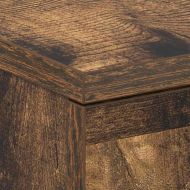 Нощни шкафчета 2 бр опушен дъб 38x35x56 см инженерно дърво