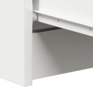 Сайдборд, бял, 60x35x98,5 см, инженерно дърво