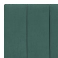 Легло с матрак Hanko, тъмнозелено, 80x200 см, кадифе