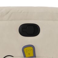 Изправящ масажен наклоняем стол, бежов, микрофибърен текстил