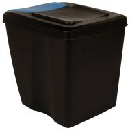 Стифиращи контейнери за смет, 3 бр, антрацит, 75 л