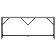 Конзолна маса, сив сонома, 180x23x75 см, инженерно дърво