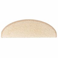 Изтривалки за стълби, 15 бр., 65x21x4 см, кремави, полукръгли, големи