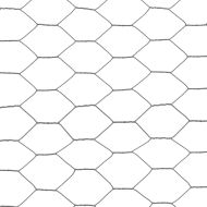 Кокошкарска мрежа, стомана с PVC покритие, 25х0,75 м, сива