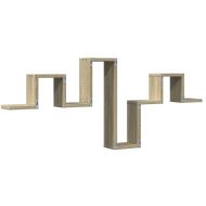 Стенен рафт, дъб сонома, 104,5x10x43 см, инженерно дърво