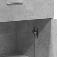 Сайдборди, 2 бр, бетонно сиви, 60x30x84 см, инженерно дърво