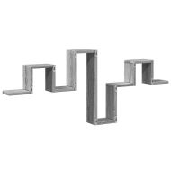 Стенен рафт, сив сонома, 104,5x10x43 см, инженерно дърво