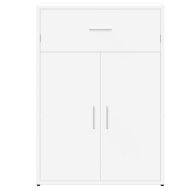 Сайдборди, 2 бр, бели, 60x30x84 см, инженерно дърво