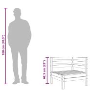 Градински ъглов диван, дугласка дървесина масив