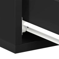Нощни шкафчета за стена, 2 бр, черни, 40x30x15 см