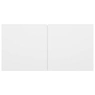 Комплект ТВ шкафове от 6 части, бял, инженерно дърво