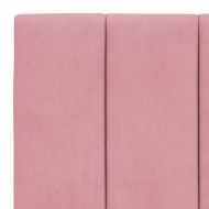 Легло с матрак Hanko, розово, 100x200 см, кадифе
