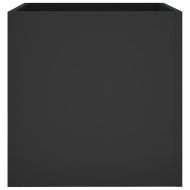 Плантерна кутия, черна, 40x40x40 см, инженерно дърво