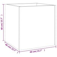 Плантерна кутия, черна, 40x40x40 см, инженерно дърво