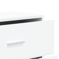 Сайдборд, бял, 60x31x84 см, инженерно дърво