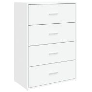 Сайдборди, 2 бр, бели, 60x31x84 см, инженерно дърво