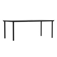 Градински комплект с възглавници от 9 части полиратан и стомана