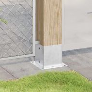 Основи за стълбове квадрат 4 бр 141x141 мм поцинкована стомана