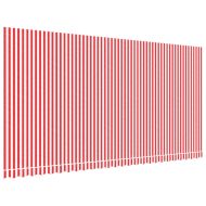 Резервно платнище за тенти, червено-бели ленти, 6x3 м
