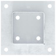 Основи за стълбове квадрат 12 бр 81x81 мм поцинкована стомана