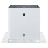 Основи за стълбове квадрат 12 бр 141x141 мм поцинкована стомана