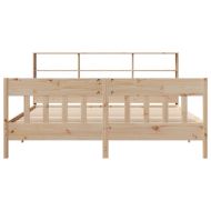 Рамка за легло без матрак, 180x200 см, масивна чамова дървесина