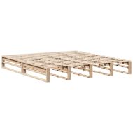 Легло с етажерка за книги, без матрак, 180x200 см, дърво масив