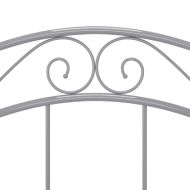 Рамка за легло, сива, метал, 90x200 см