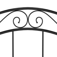 Рамка за легло, черна, метал, 90x200 см